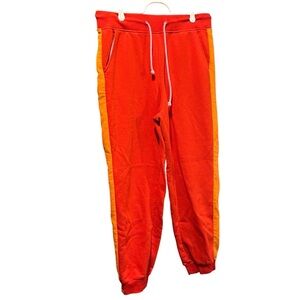 Women’s Lego red & orange jogger sweatpants Large
